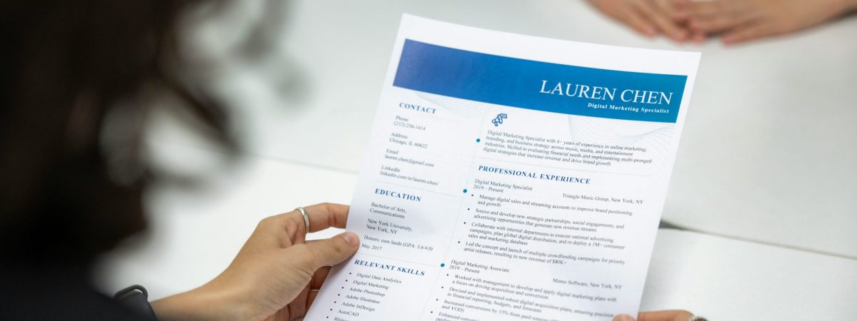 Resume in New Zealand